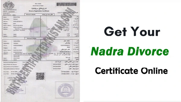 NADRA Divorce Certificate Pakistan | Urgent Apply