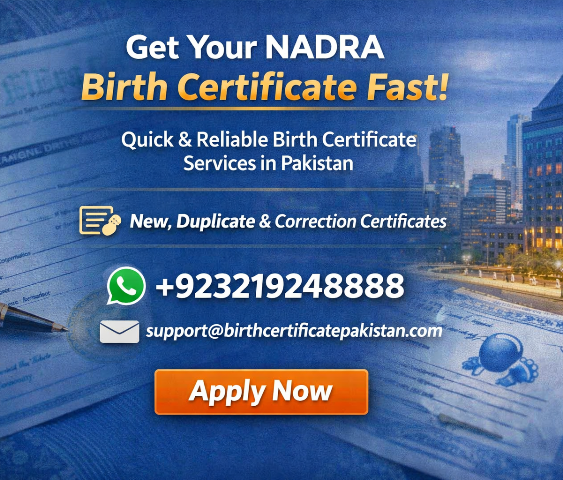 get birth certificate from pakistan securely