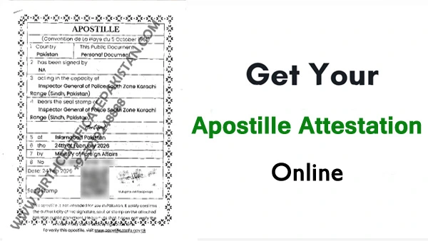 Apostille Attestation Pakistan - MOFA Services
