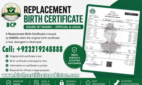 Replacement Birth Certificate in Pakistan | Complete Guide